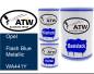 Preview: Opel, Flash Blue Metallic, WA441Y: 500ml Lackdose + 500ml Klarlack + 250ml Härter - Set, von ATW Autoteile West.